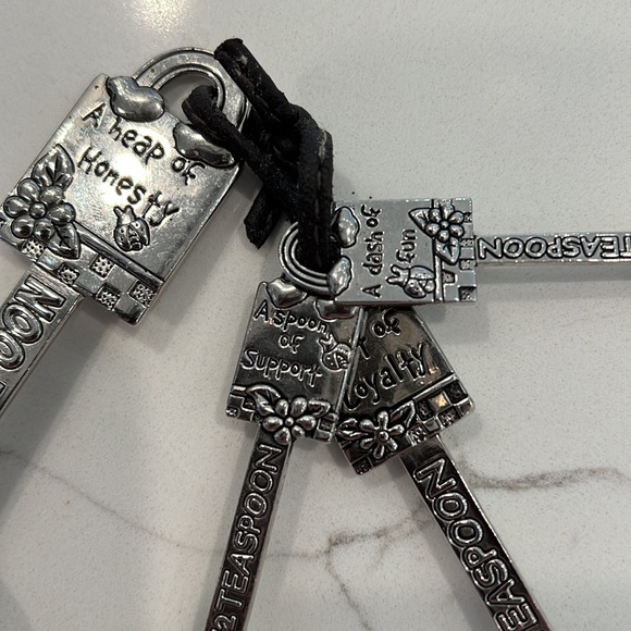 Pewter Measuring Spoons Recipe For Love Design Angel Heart Star
Honesty Loyalty - Picture 2 of 5